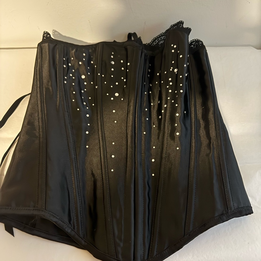 Hustler Hollywood Black Corset with Studded Details - Picture 8 of 8